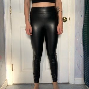 Abercrombie & Fitch Vegan Leather Leggings